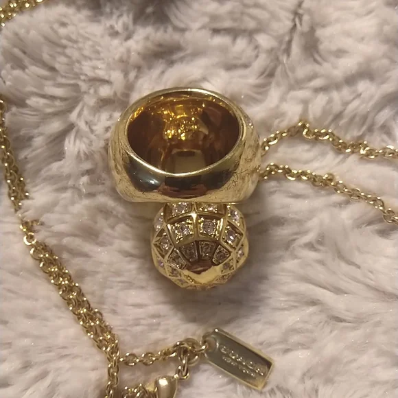 Rare Vintage Coach Ring and Necklace set 🤩 - Picture 10 of 16